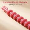 26 Pack 6 Inch/15cm Plastic Spiral Perm Rods with C Ring Clips, No Heat Hair Curling Rods Random Colors view 4