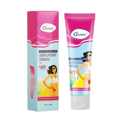 O'CHEAL Sensitive Hair Removal Cream - Suitable for Men and Women Body, Legs, Underarms and Lip - Gentle Formula for All Skys Types,1.76 Ounces with Scraper