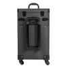 GOSHET Professional Rolling Makeup Train Case, 360 Swivel Wheels Multi-functional Cosmetic Trolley Hairdressers Salon Cosmetic Trolley Organizer Box for Nail Technicians Hairstylist (Black) view 3