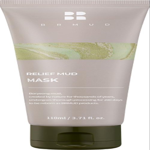BRMUD Relief Mud Mask | Celeb's Choice Mud Mask - Body Mud Hydrating & Moisturizing Deep Pore Cleanser Face & Body Mask w/ 91.8% Nature-Derived Ingredients - K Beauty Body Mud (3.72 fl oz)