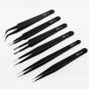 thin tweezer Safe Anti-Static Stainless Steel Tweezers Set Maintenance Repair Tools Maintenance Tools Curved Straight Eyebrow Tweezer (Color : ESD 14) (Esd 13) view 1