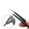 thin tweezer Safe Anti-Static Stainless Steel Tweezers Set Maintenance Repair Tools Maintenance Tools Curved Straight Eyebrow Tweezer (Color : ESD 14) (Esd 13) view 4