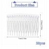 20 Pcs Clear Hair Combs Plastic Hair Side Comb French Side Comb Small Side Thin Fine Hair Pins Barrettes Transparent Headpiece French Twist Bun Accessories for Women Bridal Wedding Veil Decorative view 2