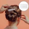 20 Pcs Clear Hair Combs Plastic Hair Side Comb French Side Comb Small Side Thin Fine Hair Pins Barrettes Transparent Headpiece French Twist Bun Accessories for Women Bridal Wedding Veil Decorative view 4
