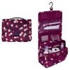 EUBUY Hanging Travel Toiletry Wash Bag,Waterproof Bags,Makeup Toilet Bag Foldable Travel Toiletries Cosmetic Waterproof Organizer for Women Girl Gift Wine Red view 1