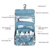 EUBUY Hanging Travel Toiletry Wash Bag,Waterproof Bags,Makeup Toilet Bag Foldable Travel Toiletries Cosmetic Waterproof Organizer for Women Girl Gift Wine Red view 3