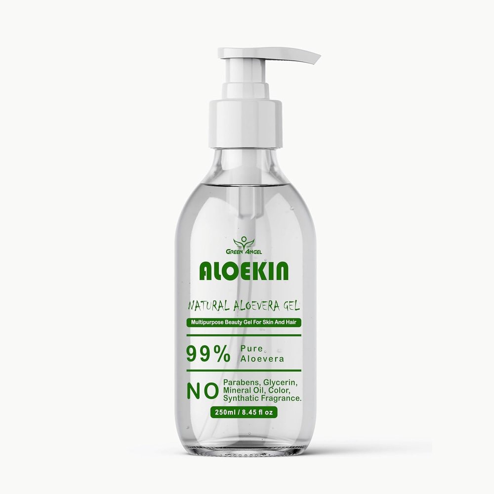 GREEN ANGLE Skin Science Aloe Vera Multipurpose Beauty Gel for Skin and Hair, 250 ml