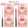 2 Pack Retractable Lip Brush for Lipstick with Cap, Double-Ended Lip Makeup Brushes Retractable Lip Gloss Lipstick Brush Applicator Travel Black Red view 4