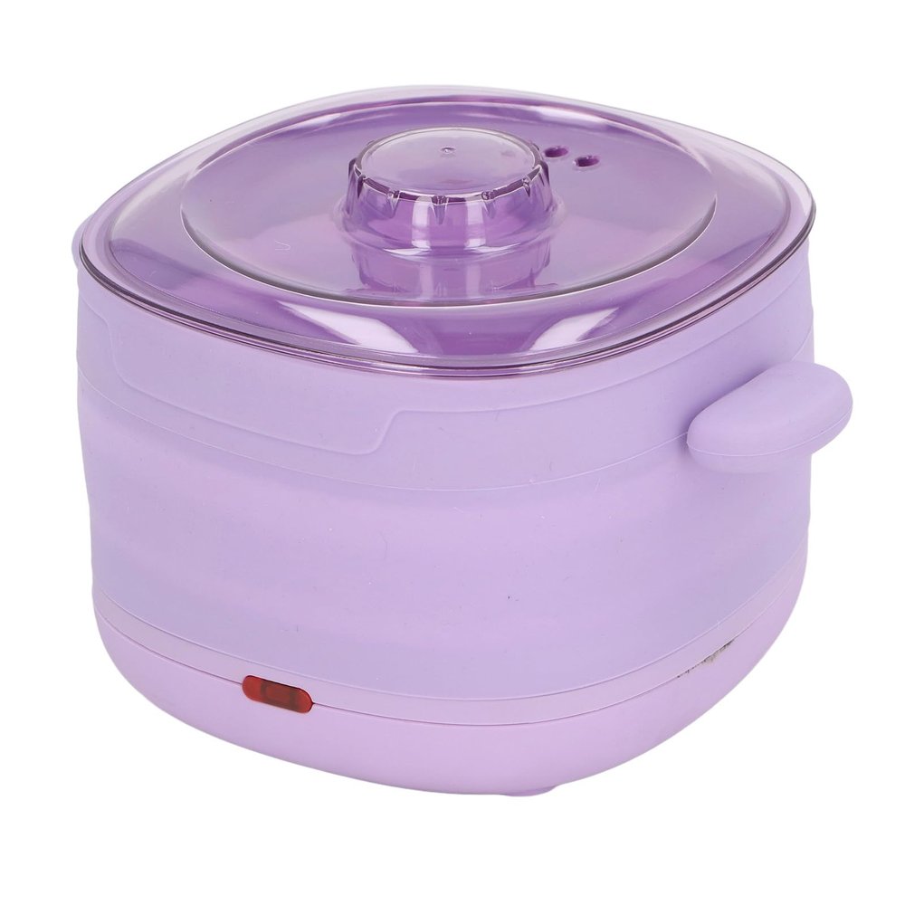 Pyhodi Hair Removal Wax Warmer, 100W Collapsible Silicone Wax Heater Machine, Temperature Adjustable Wax Melt Warmer with Honey Wax, Hard Wax, for Home Use (US Plug 100240v 110-120V)