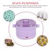 Pyhodi Hair Removal Wax Warmer, 100W Collapsible Silicone Wax Heater Machine, Temperature Adjustable Wax Melt Warmer with Honey Wax, Hard Wax, for Home Use (US Plug 100240v 110-120V) view 4