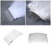 1Pc/10Pcs Wedding Veil Hair Side Comb Metal Twist Wire Curved Hair Pin Clamp Bridal Hair Accessories view 2