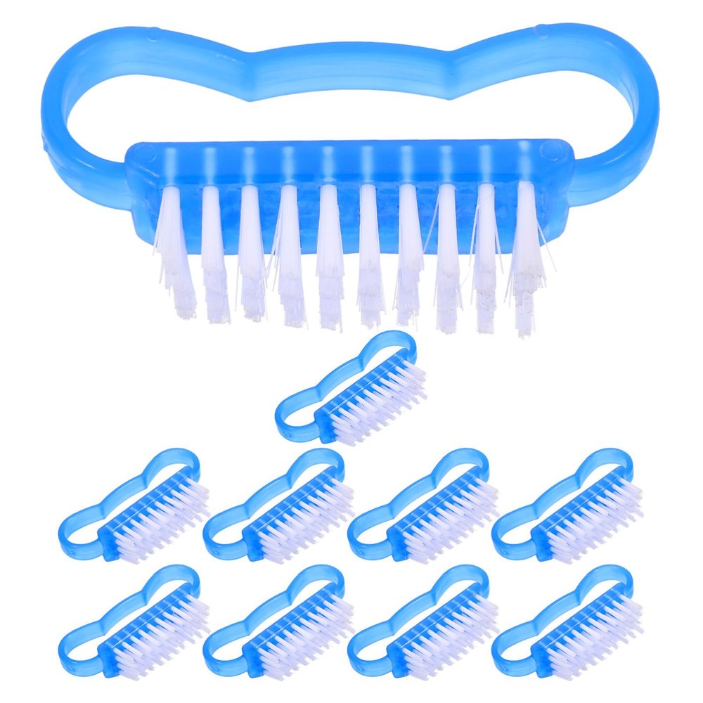 Beaupretty 10pcs Nail Brush Reusable Fingernail Cleaner Tool for Removal Compact and Portable for Home Travel and Outdoor Use Soft Bristles for Gentle Cleaning of Nails and Cuticles