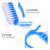 Beaupretty 10pcs Nail Brush Reusable Fingernail Cleaner Tool for Removal Compact and Portable for Home Travel and Outdoor Use Soft Bristles for Gentle Cleaning of Nails and Cuticles view 2