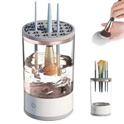 Electric Makeup Brush Cleaner-Portable Compact Design for Travel Home Use - Professional Makeup Brush Cleaning Machine-for Makeup Lovers & Professionals