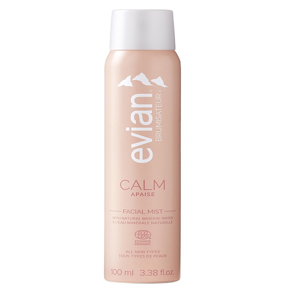 Evian Calm Facial Mist | Hydrating Mineral Water Face Spray with Aloe & Jasmine | Calming Toner Mist for Sensitive Skin | Travel Facial Spray to Hydrate, Refresh, & Calm Skin Anytime