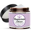 Magnesium Cream with Sleepy Zzzs Essential Oil Scent, Topical Cream for Sleep, Leg Cramps & Pain, Muscle Relaxation, Calm, Moisturizing Supplement with Coconut Oil, Shea Butter, Aloe, 4 oz USA Made view 1