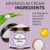 Magnesium Cream with Sleepy Zzzs Essential Oil Scent, Topical Cream for Sleep, Leg Cramps & Pain, Muscle Relaxation, Calm, Moisturizing Supplement with Coconut Oil, Shea Butter, Aloe, 4 oz USA Made view 2