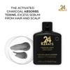 24 KERATS Detoxifying Shampoo | Charcoal & Bamboo Formula | pH 4.5-5.5 | Removes Build-Up & Excess Oil | Purifies & Refreshes Scalp | 33 oz view 2
