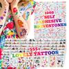 FACEGEM LONDON Face Paint Kit - Glitter Tattoos, Face Gems, Temporary Tattoos, Festival Accessories for Kids & Girls Birthday Present view 4