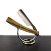 West Coast Shaving Marbled Wood Straight Razor, 6/8 Carbon Steel view 1
