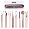 Euxor, Blackhead Remover Pimple Comedone Extractor Tool Best Acne Removal Kit - Treatment for Blemish, Whitehead Popping, Zit Removing for Risk Free Nose Face Skin with Case (Rose, 4 Piece Set) view 1