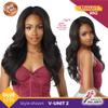Sensationnel Curls Kinksandco Vpart Wig - Unit 2 Narrow Part Glueless Natural Kinkytexture Edged Hairline for Natural 3C to 4C Hair Textures (1B OFFBLACK) view 3