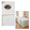 LDLCYCN Massage Table Skirt Cooling Beauty Therapy Mattress Cover with Hole Spa Mattress Cover French Skirt Dust-Proof Massage Bed Sheet Ice Bean Fabric Beauty Bed Skirt,White,70x185cm/R view 2