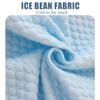 LDLCYCN Massage Table Skirt Cooling Beauty Therapy Mattress Cover with Hole Spa Mattress Cover French Skirt Dust-Proof Massage Bed Sheet Ice Bean Fabric Beauty Bed Skirt,Green,60x180cm/R view 4