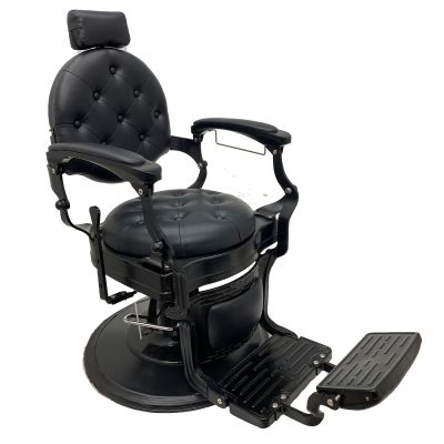 WYDDDARY Black Vintage Barber Chair 360 Degree Swivel Hydraulic Salon Chair for Hair Stylist Salon Load Capacity 551 LBS