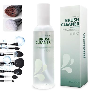 Generic Vianomi Makeup Brush Cleaner, Make Up Brush Cleansers Solution, Makeup Cleaner for Makeup Brushes, Beauty Sponge, Powder Puff, Deep Clean Brush Shampoo, 200 ml / 6.7 fl.oz, Green