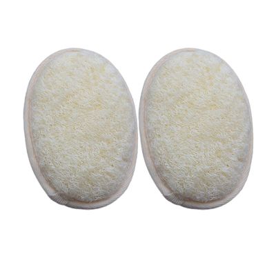 2-Pack Exfoliating Body Scrubber Loofah Sponge,Loofah Sponge Exfoliating Body Scrubber - Natural Luffa & Terry Cloth, Body Scrubbers for Men and Women,Perfect for Bath Spa and Shower