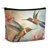 Makeup Bag Travel Cosmetic Bag Portable Beautiful Hummingbirds Toiletry Bag Large Capacity Zipper Pouch Makeup Organizer Case Waterproof Toiletry Pouch for Women Men view 1