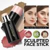 3PC Anglicolor Highlighter Long Lasting,Contour Stick Makeup Naturally,Blush Makeup Smoothing,High Color Rendering,Easy To Mix,Vegan & Cruelty-Fre view 3