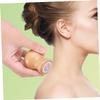 FOYTOKI Jade Face Massage Roller Portable Skin Care Tool for Relaxation Handle Jade for Daily Facial Care Absorption for Home Use view 2