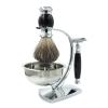 Magyfosia Shaving Kit,Double Edge Safety Razor with 10 Original Blades for Men,Badger Hair Shaving Brush and Bowl Kit,Stand Holder,Men's Grooming Tool Set view 1