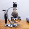 Magyfosia Shaving Kit,Double Edge Safety Razor with 10 Original Blades for Men,Badger Hair Shaving Brush and Bowl Kit,Stand Holder,Men's Grooming Tool Set view 2