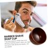FOMIYES 2pcs Shaving Soap Bowl Cup Shaving Mug for Rich Easy to Clean Comfortable Design for Daily Routine Barber view 4