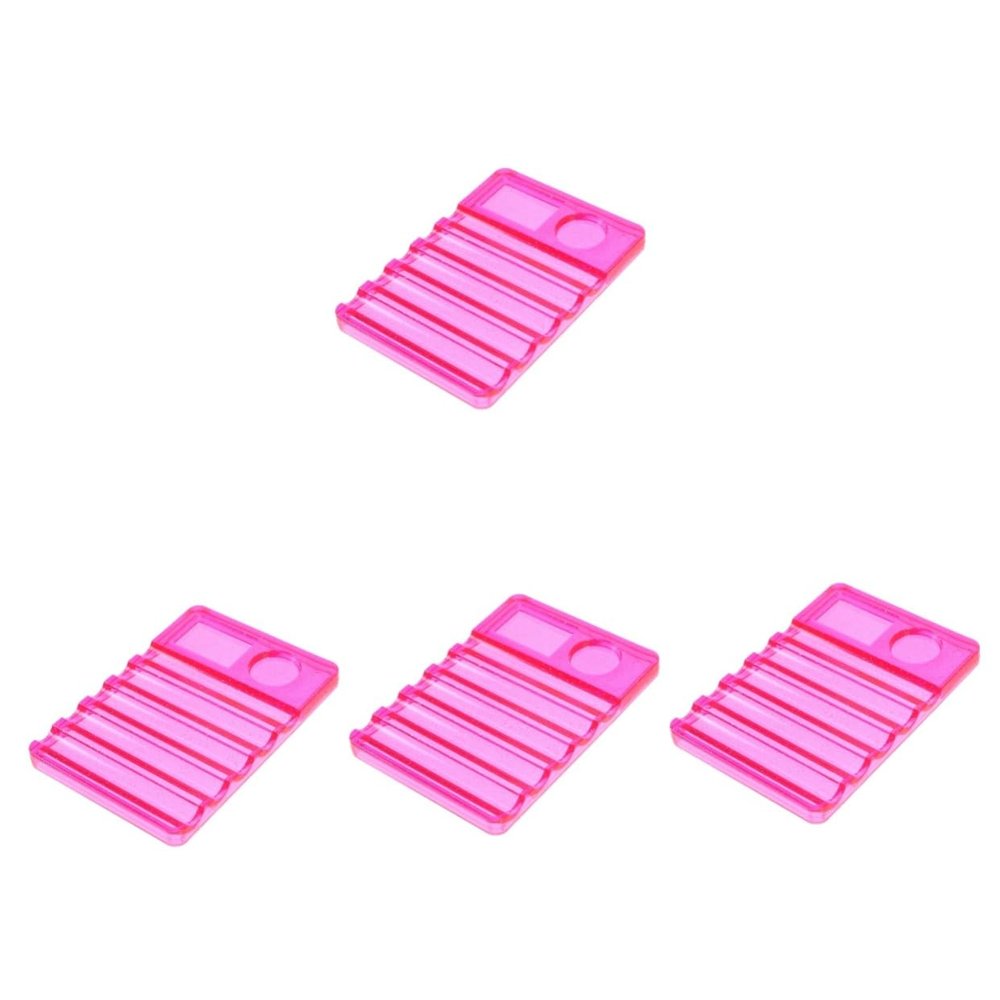 Ipetboom 4pcs Nail Art Palette Brush Holder Slot Pen Rest Gel Manicure Tool Storage