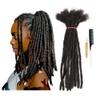0.4cm Width 6-12 Inch 10, 20, 40 Strands Full Handmade Permanent Human Hair Dreadlock Extensions for Women/Men/Kids 100% Loc Extensions Human Hair (0.4cm, 10 Inch,10 Strands) view 1