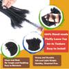 0.4cm Width 6-12 Inch 10, 20, 40 Strands Full Handmade Permanent Human Hair Dreadlock Extensions for Women/Men/Kids 100% Loc Extensions Human Hair (0.4cm, 10 Inch,10 Strands) view 3