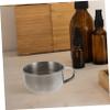FOMIYES 2pcs Stainless Steel Shaving Bowl Handle Foaming Vessel for Easy Soap Lathering for Men Portable Design for Travel Home Use view 2