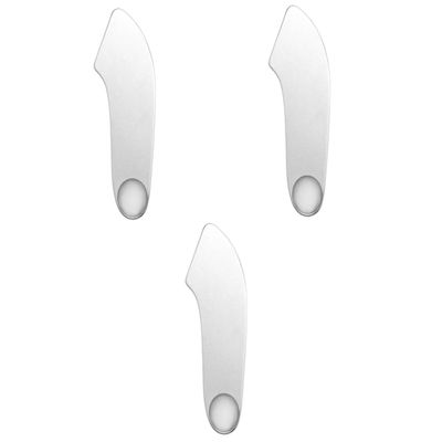FRCOLOR 3pcs Cosmetic Sptula Tool Beauty Makeup Spatula Stainless Steel Pigment Mix Spatula