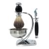 Magyfosia Shaving Kit for Men includes Badger Hair Shaving Brush,Wet Shave Soap Bowl and 5-Layer Safety Razor Compatible with Fusion Blade,Barber Style 4-Piece Gift for Men-Smooth and Close Shaving view 1
