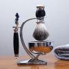 Magyfosia Shaving Kit for Men includes Badger Hair Shaving Brush,Wet Shave Soap Bowl and 5-Layer Safety Razor Compatible with Fusion Blade,Barber Style 4-Piece Gift for Men-Smooth and Close Shaving view 3