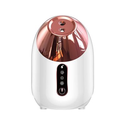 michuangkeji Cold and hot dual jet face steam machine face water replenishing cleaning spray large capacity hot jet face steam machine, White/Rose Red