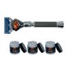 G.B.S Mens Stylish Precision Shaving Razor with Flex Ball Pivot Ball Technology Long Handle Shaving Razor and Pack of 3 Styptic Powder Jars view 1