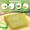 2 PCS Bitter Melon Moringa with Natural Tea Tree Oil Soap Bar for Back Acne, Anti Bacterial Momordica Charantia Body Soap, Anti-Acne, Herbal Cleansing with Melaleuca Quinquenervia Oil view 2