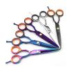 5.5'' Color Hairdressinghaircutting Scissors Haircut Thinning Barberhaircutting Scissors Hairdressinghaircutting Scissors Hair Cutting Shears view 2