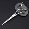5.5 Inch Japanese 440c Stainless Steel Silver Professional Barber Hair Cutting Scissors and Salon Thinning Texturing Scissors for Barber Shop view 2