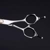5.5 Inch Japanese 440c Stainless Steel Silver Professional Barber Hair Cutting Scissors and Salon Thinning Texturing Scissors for Barber Shop view 3